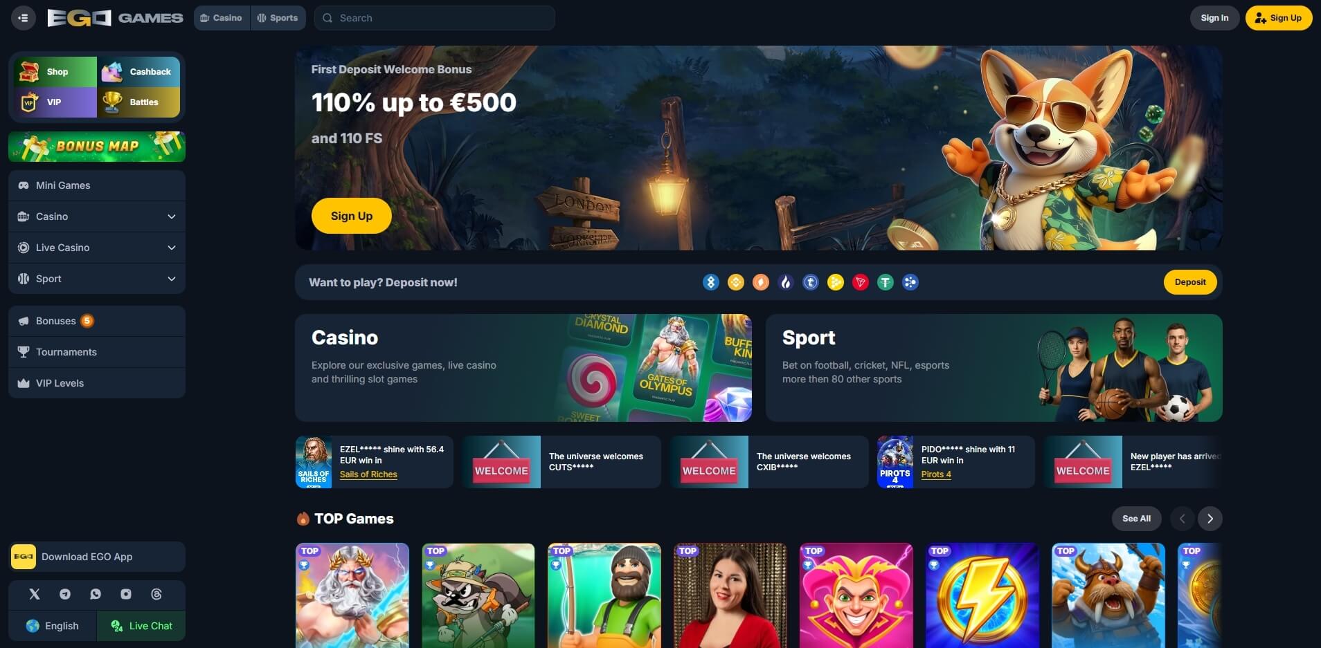 EgoGames Casino